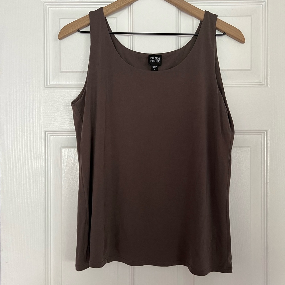 Eileen Fisher Women's Sleevelesss, Scoop neck Tank